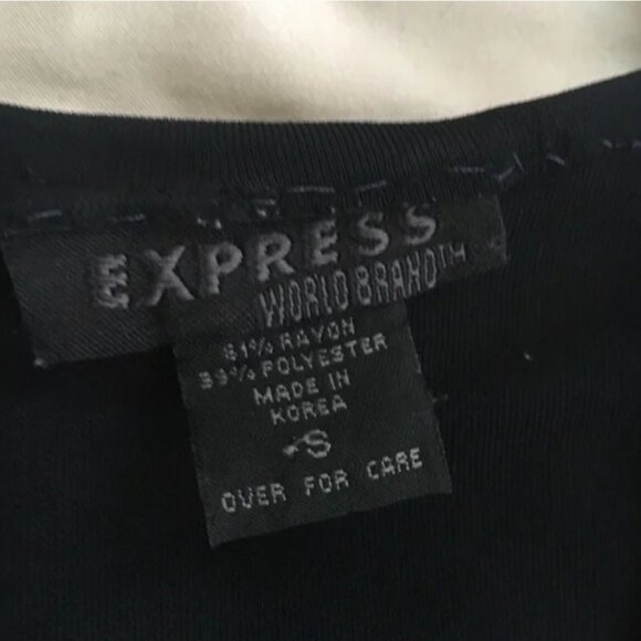 Vintage 90s/Y2k Express Sleeveless V-Neck Top - Small - Picture 4 of 7